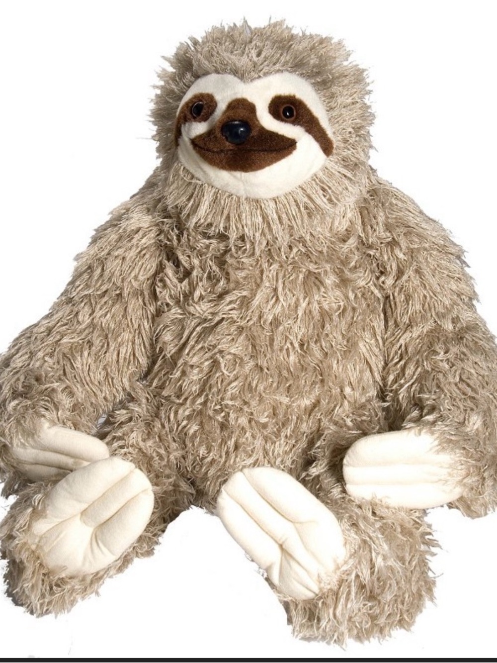 Plush Beige Sloth Decorative Stuffed Animal